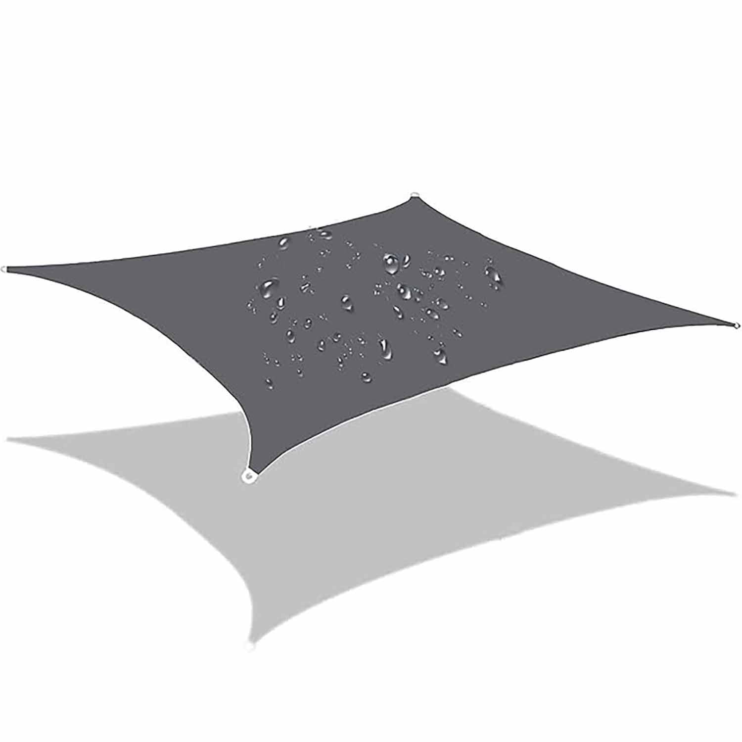 Ffsaacol Rectangle Sun Shade Sail Canopy, Shade Sail Canopy Awning 98% UV Protection, Sun Shades Outdoor Patio Waterproof, for Garden, Yard (We Make Custom Size) 3, 7x7 Feet/2x2m