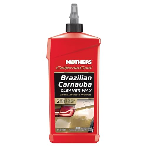 Mothers 05701 California Gold Brazilian Carnauba Cleaner Liquid Wax – 16 oz.