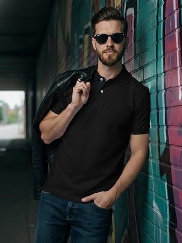 Image of XENOVAURBAN Dry Fit Polo t Shirt for Man | Regular Fit | Quick Dry Mars Fabric Polo T-Shirt with Collar for Men