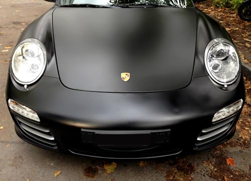 Image of VViViD+ Satin Black Premium Adhesive Vinyl Wrap Film (6ft x 5ft)