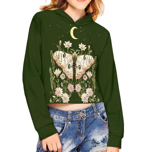 YEXIATODO Girls' Fashion Hoodies & Sweatshirts Cute Sweatshirts Kawaii Hoodie for Girls 5-14 Pullover Top4