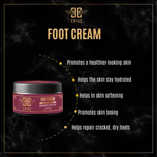 Crius Cosmetics Foot Cream With Keratin, Hydrating Cream, Skin Softening And Tightening Support, Vitamin E, Urea Cream 40%, For Dry & Cracked Heels, Non-Gmo, Gmp-Certified, Made In Usa, 2 Oz. #TOP2