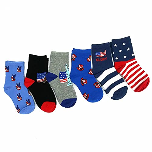 Little Kids Toddler Boys' Everyday Casual Crew Socks Cotton Sports Stripes Camouflage Rugby Stripe 6-Pairs2
