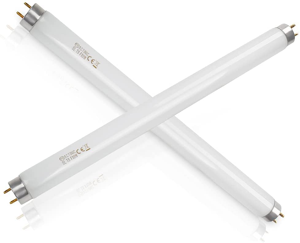 2 Pack Replacement 10W UV Light Bulb for 20W Electric Bug Zapper,13" 10/15/20W Pest Killer Replacement Bulbs, UV T8 Mosquito Zapper Lamp Light Ultraviolet Tube Insect Mosquito Zapper Killer (10W)