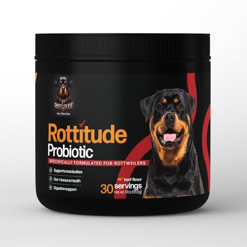 Probiotic Supplement for Rottweilers-Support Immune & Digestive H...