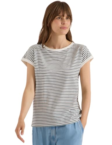 T-Shirt à Rayures et Col Bateau pour Femme Idéal pour vos Balades et Week-ends en Bord de Mer
