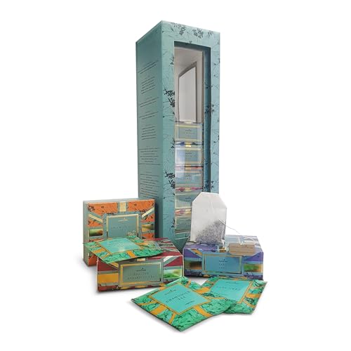 Charbrew Green Tea Stack British Themed Union Jack 8 Box Tea Stack Assortment Gift Box Green – 40 Individually Wrapped Teabags 8 Mix Tea Blends Including Classic & Herbal/Fruit