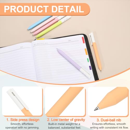 Bolígrafos de gel PATIKIL 3 piezas 0.5 mm tinta naranja miniatura 3