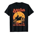 Halloween Motorcycle Brooms Amateur Biker Costume Women Men T-Shirt