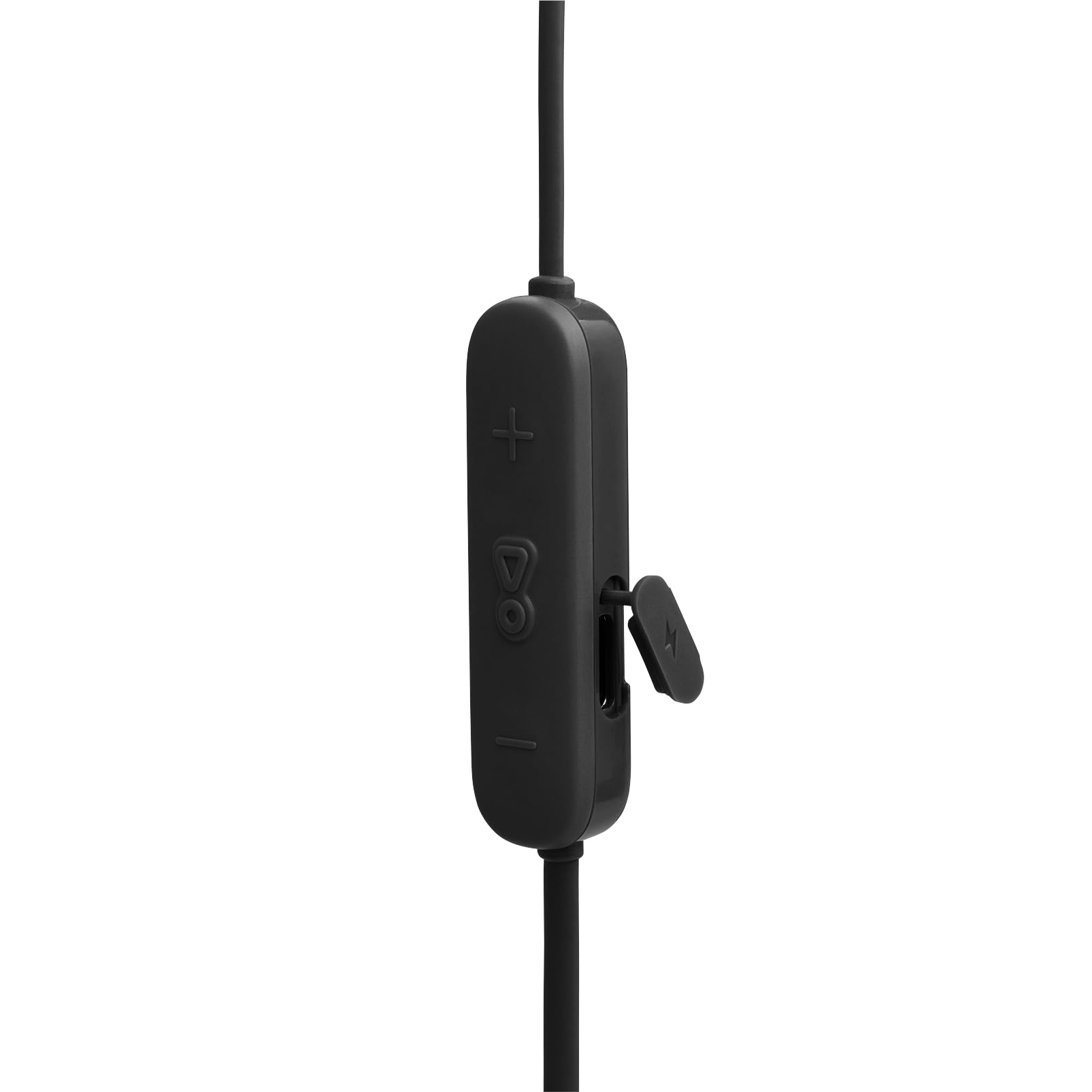 JBL Tune 235BT - Auricolari wireless Bluetooth in-ear con microfono a 3 pulsanti, telecomando e cavo piatto, colore: Nero