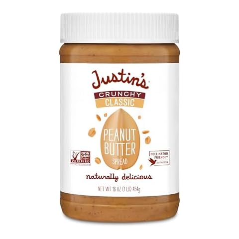Justin's Crunchy Classic Peanut Butter 16oz Cover