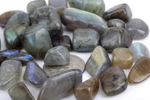 Image of ZenQ 1 lb Crystal Chips, Tumbled Stone Chips for Crafts | Polished, Undrilled Gemstones for Resin Art, Vase Filler, Plant Decor, Candle Making, and DIY Projects