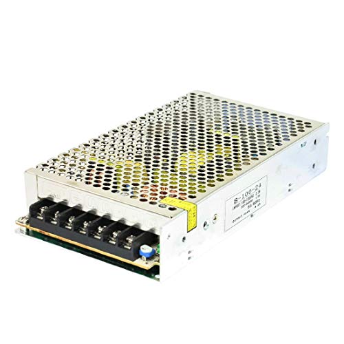 Alimentation 24V 100W avec boîtier en aluminium perforé pour LED