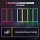LVSOMT Ganzkörperspiegel mit Beleuchtung, 153x50 cm LED Standspiegel, RGB Wandspiegel Groß, Bodenspiegel in Voller Länge mit Bunte Lichter, Modern Ganzkörperspiegel rahmenlos für Schlafzimmer, Schwarz
