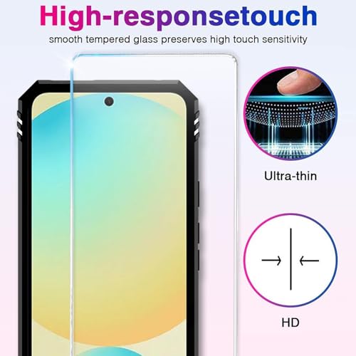 Image of for Samsung Galaxy S24 FE Case with Screen Protector, Military Grade Rugged Shockproof Galaxy S24 FE 5G Heavy Duty Protective Cover for Samsung S24 FE Magnetic Ring Kickstand Phone Case (Silver)