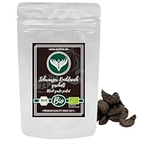 Azafran BIO Schwarzer Knoblauch fermentiert & geschält, Knoblauchzehen schwarz (fermented black garlic) aus Spanien 100g