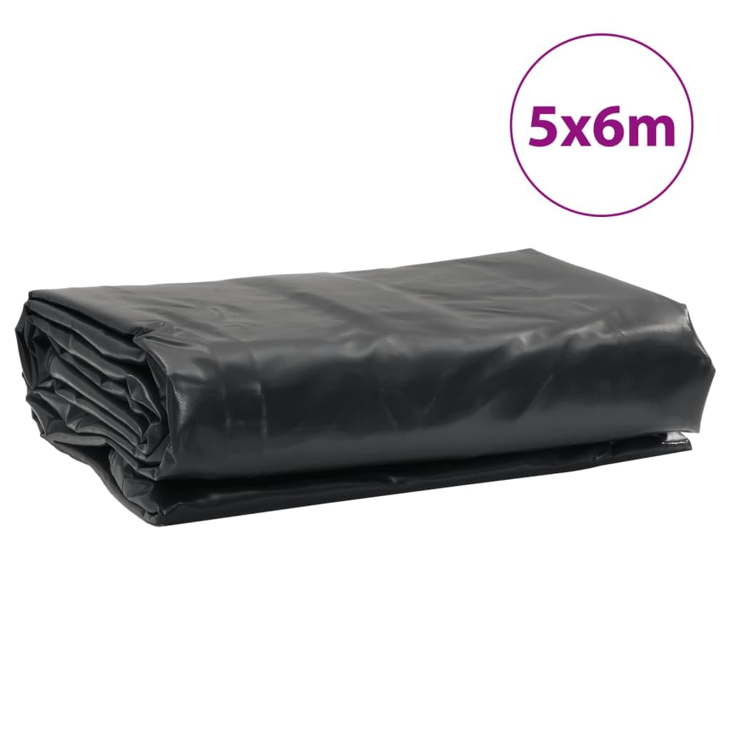 Telone di copertura, antracite, 5 x 6 m, in tela con rivestimento in PVC, 650 g/m², antistrappo, impermeabile, resistente ai raggi UV e alla muffa, con occhielli in metallo, versatile telone