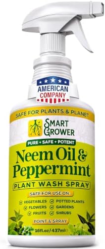 Neem Oil Spray for Plants with Peppermint Oil. Indoor & Outdoor Plant Use