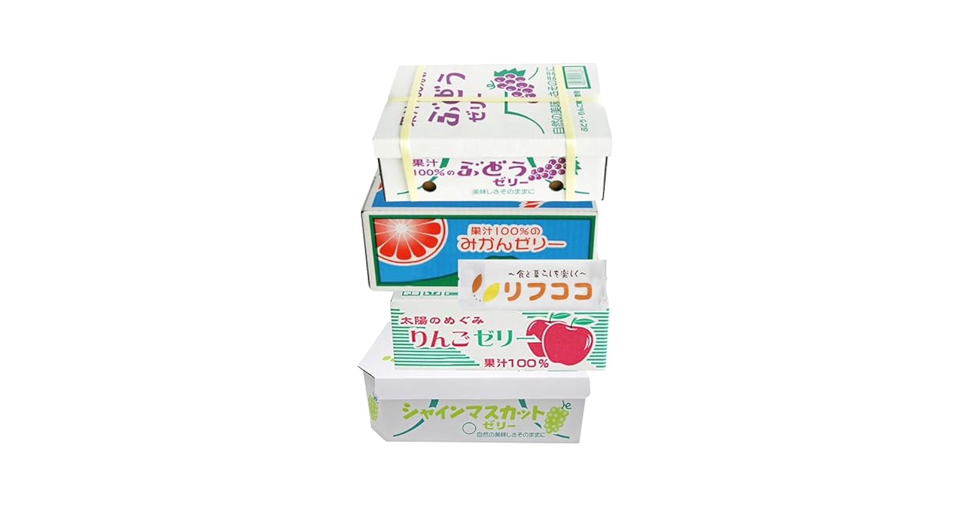 Amazon.co.jp: ASフーズ 果汁100％ゼリー 4種アソートセット