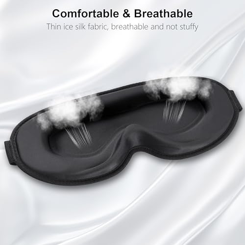 Gritin Schlafmaske für Seitenschläfer, Upgrade 3D Augenhöhlen Schlafbrille – Ansicht 6