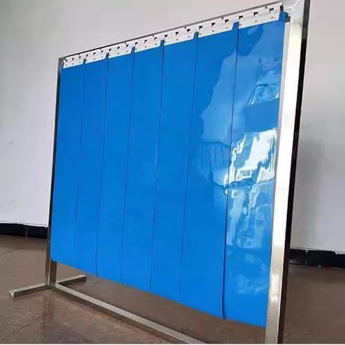 Osłona przeciwpotowa, 1,2 m x 2 m drzwi z paskiem PCW, okulary ochronne z łukiem świetlnym, przemysłowa osłona ochronna.
