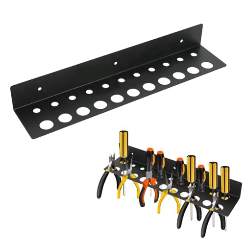 Schraubenzieherhalter - Schraubenzieherhalter, Wandhalterung Werkstatt, Schraubenzieher-Organizer, Schraubenzieher-Halterung für Garage Keller Werkstatt (11 Schraubendreher, 11 Zangen)