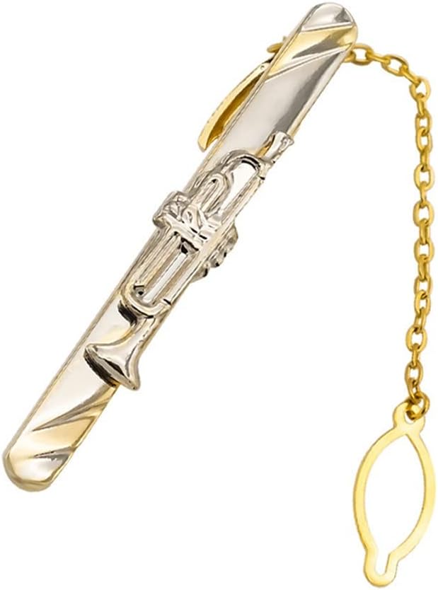 Men's Gold Tie Clip Wedding Tie Pin Jewelry (D Talla ?nica)
