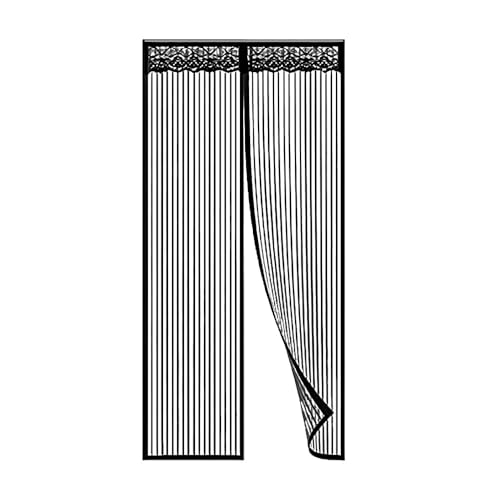 Magnetic Fly Screen Door Heavy Duty Fly Door Screen Anti Mosquito Mesh Partition with Powerful Magnets and Full Frame Magic Tape Automatically Close Door Curtain