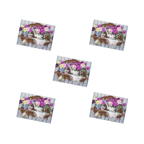 Apprendre la broderie facilement avec le lot de 5 rubans à broder floraux Tityvirnix pour intérieur