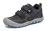 Mishansha Jungen Trekkingschuhe Kinder rutschfest Wanderschuhe Turnschuhe Grau 37EU