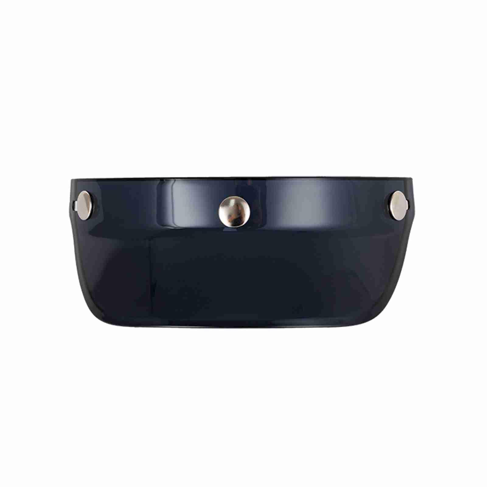 Visor Hełm, Kask Motocyklowy Visor Hełm Sun Helask z Otwartym Przeciwsłonecznym Słońcem 3/4 (Ciemny)