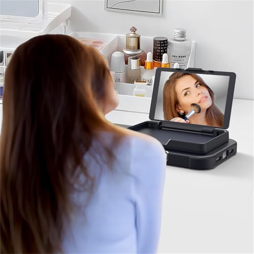 Étui à rabat iPhone 16 Pro Max avec miroir caché et portefeuille résistant - 3
