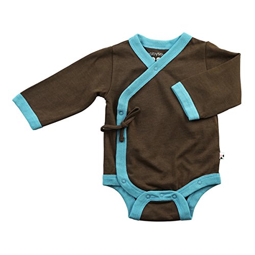 Babysoy - Body Kimono para bebé - Marrón - 3-6 meses