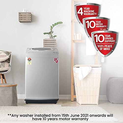 Image of IFB 6.5 kg Fully-Automatic Top Loading Washing Machine Appliance (TL-RDW 6.5kg Aqua, Ivory White, Aqua Energie water softener)