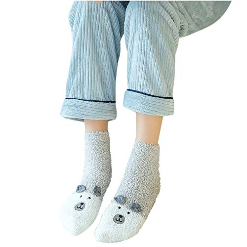Calcetines Estampados Mujer Rayas y Puntos Bonitos Arte Socks Retro Diseño Rayas Motivos Calcetin Absorbentes Transpirables Calcetas Otoño y Primavera para Damas Medias (Grey, One Size)