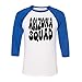 Arizona Squad Three-Quarter Raglan Sleeve Baseball Shirt Unisex X-Small White/Royal