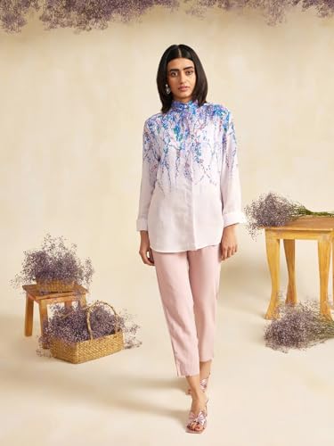 Image of NAINVISH Regular Fit Shirt for Women | Shirt for Women Stylish Shirts for Women Office Wear | Cotton Blend Shirts for Women
