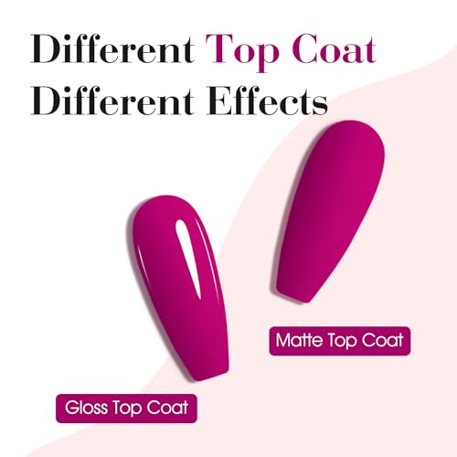 Image of CANNI Deep Purple Red Gel Nail Polish, 1Pcs Dark Berry Purple Gel Polish Color Soak Off U V Nail Manicure Salon DIY at Home