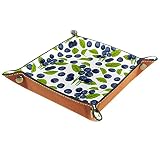 Blueberry - Motif sans couture pour commode, bureau - Boîte à clés et portefeuille en cuir