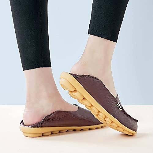 Image of DUOYANGJIASHA Loafers for Women Comfortable Slip-On Business Casual Moccasins - Lightweight & Cushioned Driving Mocs Boat Shoes with Memory Foam Flats for Work Travel