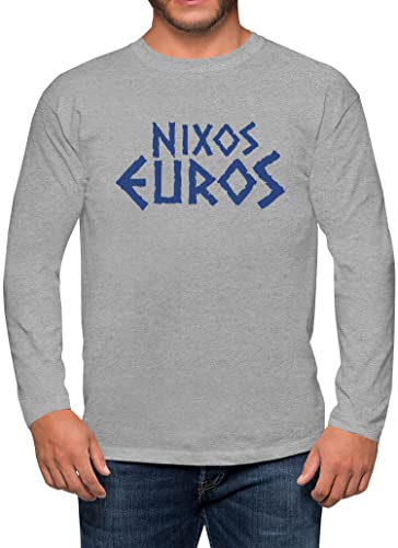 T-shirt manches longues homme PAPAYANA Nixos Euros confortable avec coupe droite en maille douce S