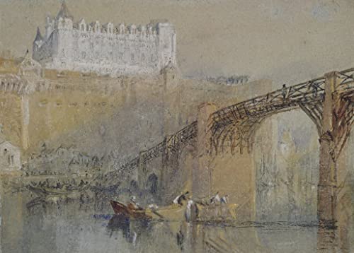 Château d'Amboise par Turner poster GerRit 58x90 cm pour déco murale