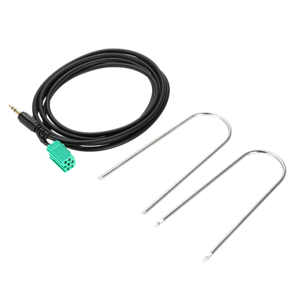 Conexión Mp3 Ipod Radio Cable Auxiliar Para Renault Clio, Megane, Laguna - Conexión IPod/iPhone/MP3 A Radio Original - 120 Cm Conector 3.5mm Auxiliar