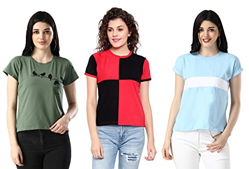 Image of DHRUVI TRENDZ Women Tops | T Shirt for Women | Tops for Jeans for Women | Western Tops for Women Stylish | T-Shirt for Women