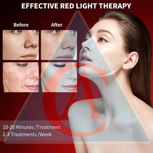 Image of Best Red Light Devices, 7 Color Red Light Machine for Face and Neck, LED Facial Skin Care Beauty Tool At Home Omega Light 7 colour led photon light therapy Omega