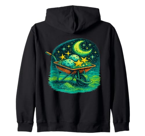 Paisajismo Celestial - Jardín cósmico, floración Astral, Surrealista Sudadera con Capucha