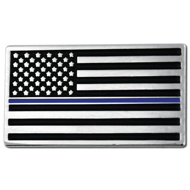 Image of PinMart's Thin Blue Line Lapel Pin