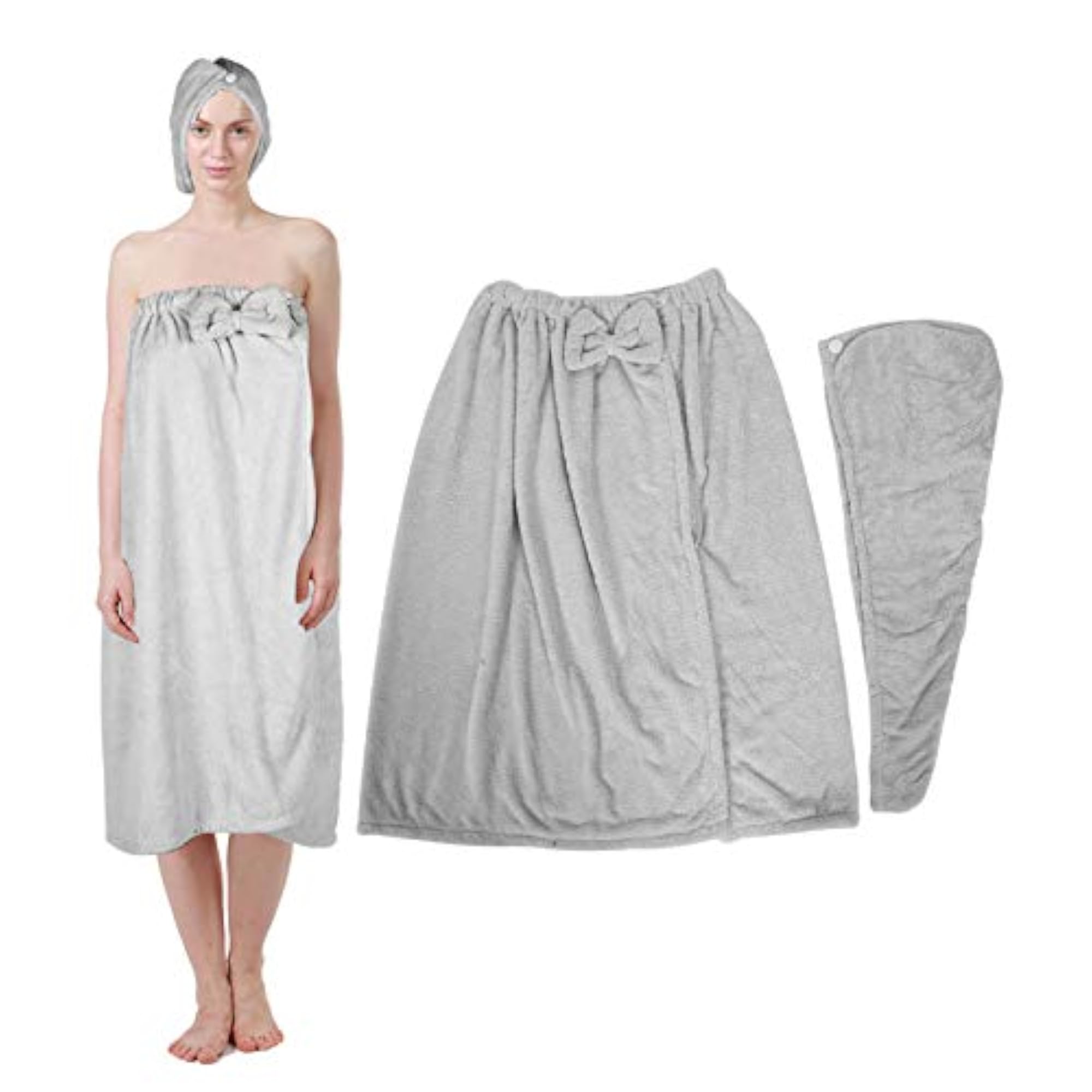 Soft Adjustable Shower Hat, Bath Towel Wrap