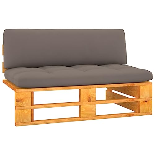 LIANGDONFC Sofa Jardin Exterior、Conjunto de Muebles de Sofá Central palets jardín Madera pino impregnada marrón mielÈ il luogo perfetto per divertirsi con la famiglia e gli amici!