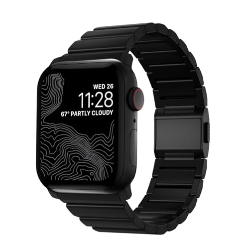 Bracelet en titane Apple Watch V2 pour sport et bureau, maillons réglables pour Series 1-10